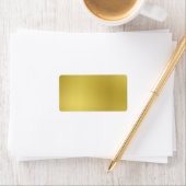 Custom Gold Metallic Look Sjabloon Achtergrond Etiket (Insitu)