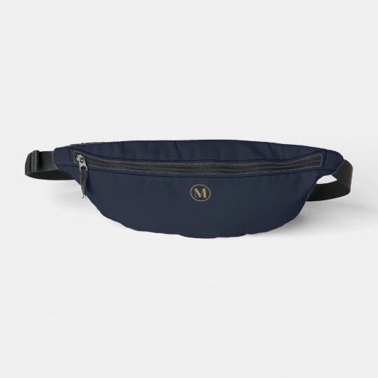 Custom Gold Navy Blue Monogram Clean Style (Recto)