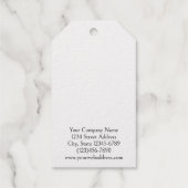 Custom Gold Rings Hangende Oorbel Display Kaarten Cadeaulabels (Achterkant)