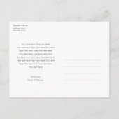 Custom Gold Script Photo Zwangerschap Aankondigingskaart (Achterkant)