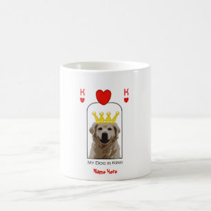 Custom Golden Retriever Dog King Hearts Mok
