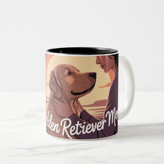 Custom Golden Retriever Mug Heartfelt Memory (Devant droit)