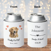Custom Golden Retriever Pet Wedding Koelbox Blikjeskoeler