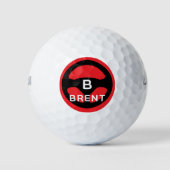 Custom golf balls with car steering wheel logo golfballen (Voorkant)