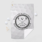 Custom Golf Club Name Golf Ball Golfhanddoek (Insitu)