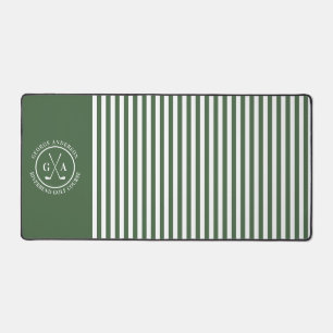 Custom Golf Multi Monogram groen gestreept eenvoud Bureaumat