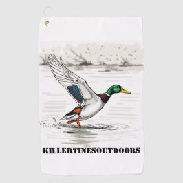 Custom golf towel golfhanddoek