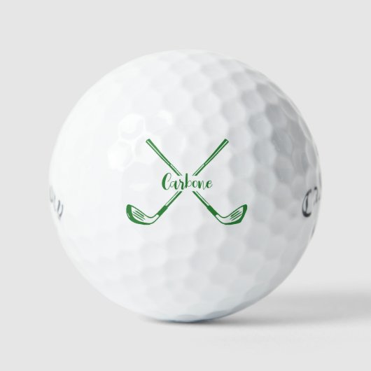 Custom golfballen 4 hem of haar, gepersonaliseerde (Voorkant)