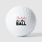 Custom Golfer Grappige mindset monogram Golfballen (Voorkant)