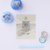 Custom Google Reviews QR Code  Flyer (Enkel)