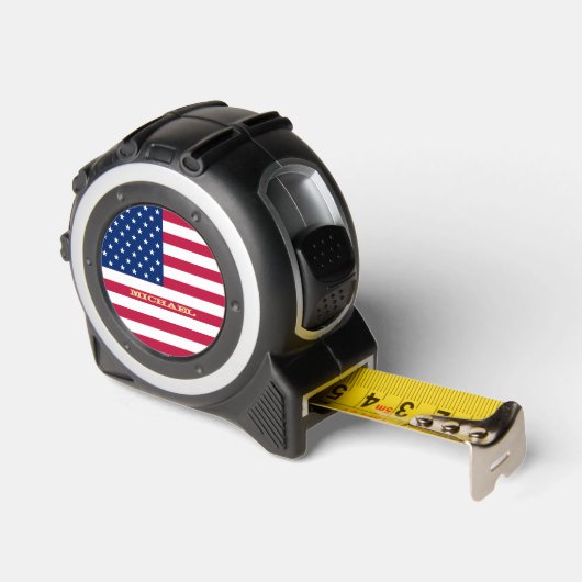 Custom Goud Monogram USA Amerikaanse vlag Patriott Rolmaat (Hoek)