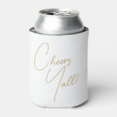 Custom Goud Wit Bruiloft Favor Blikjeskoeler (Blikje Voorkant)