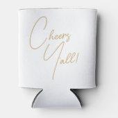 Custom Goud Wit Bruiloft Favor Blikjeskoeler (Voorkant)