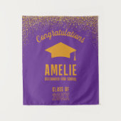 Custom Graduation 2026 Personalized Grad Party Wandkleed (Voorkant)