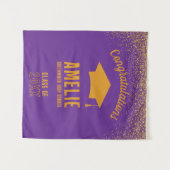 Custom Graduation 2026 Personalized Grad Party Wandkleed (Voorkant (horizontaal))