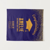 Custom Graduation 2026 Personalized Grad Party Wandkleed (Voorkant (horizontaal))