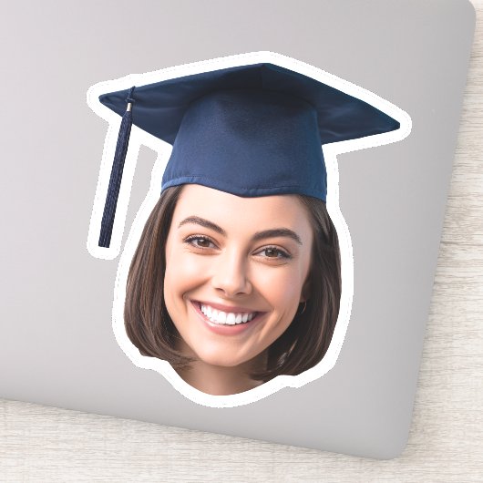 Custom Graduation Face Photo Sticker (Détail)