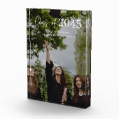 Custom Graduation Farewell Gift Photo Block Fotoblokken (Rechts)