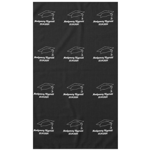 Custom Graduation Party Tafelkleed (Voorkant)