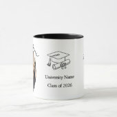 Custom Graduation Photo Mug Congratulations (Centre)