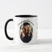Custom Graduation Photo Mug Congratulations (Gauche)