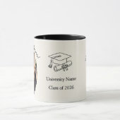 Custom Graduation Photo Mug Congratulations (Centre)