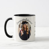 Custom Graduation Photo Mug Congratulations (Gauche)