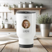 Custom Grandma | Gepersonaliseerde gezichtsfoto Reisbeker
