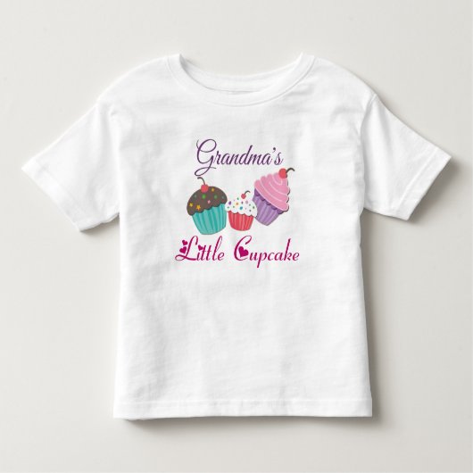 Custom Grandmas Little Cupcake Kinder Shirts (Voorkant)