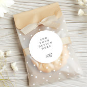 Custom Graphic Classic Round Sticker Labels