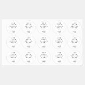 Custom Graphic Classic Round Sticker Labels (Vel)