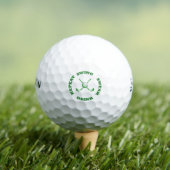 Custom Graphic Golf Balls, Golf Lover Gift Idee Golfballen (Insitu Shirt)