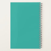 Custom gratitude journal floral vert rose joli (Verso)