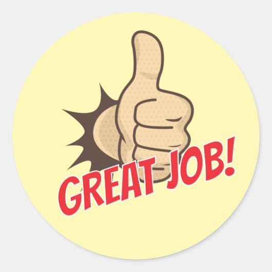 Custom “Great Job!” Teacher Reward Stickers (Devant)