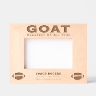 Custom Greatest Team Football Coach Gegraveerde Lijstjes