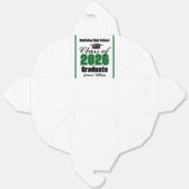Custom Green Class of 2026 Graduation Party Bedankdoosjes (Ongevouwen)