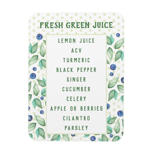 Custom Green Juice Magnet Magneet (Verticaal)