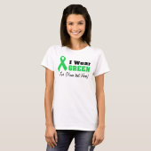 Custom Green Ribbon Awareness T-shirt (Voorkant volledig)