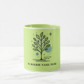 Custom Greenleaf Nursery Branding Mok (Midden)