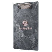 Custom Grey Marbel Nail Salon Clipboard with Logo  Klembord (Links)