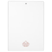 Custom Grey Marbel Nail Salon Clipboard with Logo  Klembord (Achterkant)