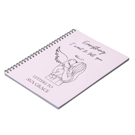 Custom Grief Journal Miscarriage Memorial Gift  Notitieboek (Linkerzijde)
