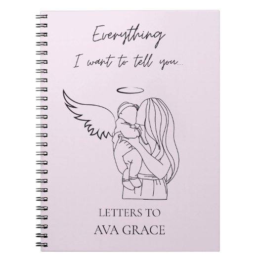 Custom Grief Journal Miscarriage Memorial Gift Notitieboek (Voorkant)