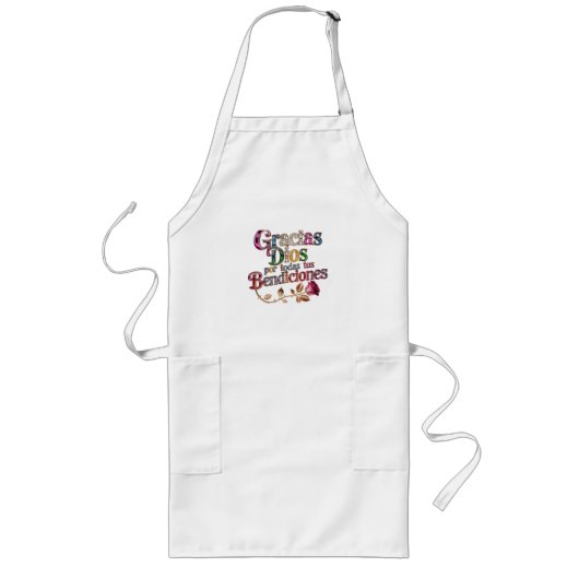 Custom Grill Master Apron – Long Fit with Pockets Lang Schort (Voorkant)