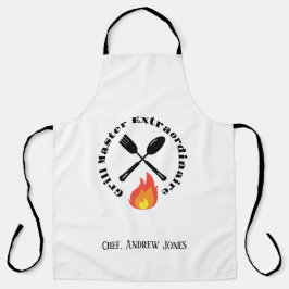Custom Grill Master Buitengewone grappige geschenk Schort