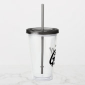 Custom Grill Master tumbler cup voor BBQ chef Acryl Drinkbeker (Rechts)