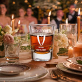 Custom Groom of Groomsman whiskyglas Shot Glas