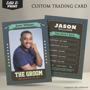 Custom Groom Trading Cars, Leuke Huwelijksgunst Gr Contactkaartje