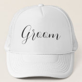 Custom Groom Trucker Hat – Perfect voor bruiloft Trucker Pet (Voorkant)