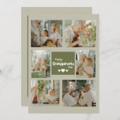 Custom Grootouders Dag Foto Feestdagen Kaart (Voorkant / Achterkant)